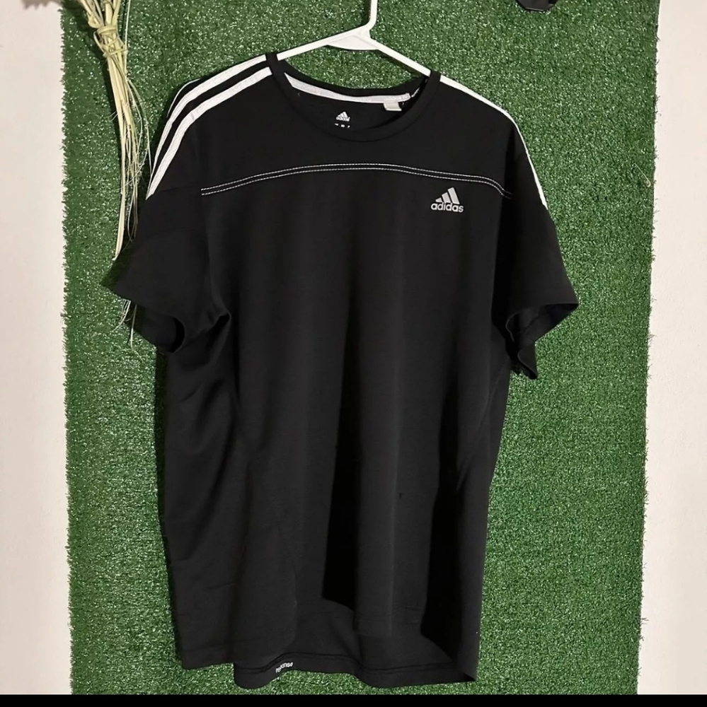 Adidas Shirt Large Climalite Response Running Gym Pullover Active Logo